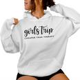 Women's Holiday Girls Trip Cheap Therapy Kapuzenpullover für Damen