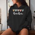 Baba Hearts Baba Grandma Baba Grandmother Small Black Women Hoodie Gifts for Her