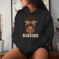 Blessed Black Woman Praying Afro African American Christian Women Hoodie Gifts for Her