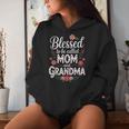 Blessed To Be Called Mom And Grandma Cute Floral Women Hoodie Gifts for Her