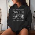 Custom Name Girl Mom Wife Birthday Presents Heather Name Personalized Birthday Christmas Joke Women Hoodie Gifts for Her