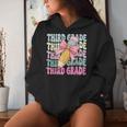 First Day Of School Third Grade Coquette 3Rd Grade Women Hoodie Gifts for Her