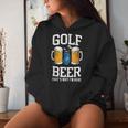 Golf And Beer That's Why I'm Here ゴルフ ビールを飲む人 レディースパーカー 彼女への贈り物