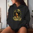 It's My Birthday Melanin Queen African American Afro Women Women Hoodie Gifts for Her