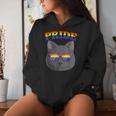 Lgbt Britishhorthair Cat Gay Pride Rainbow Lgbtq Kitty レディースパーカー 彼女への贈り物