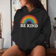 Lgbtq Be Kind Pocket Gay Pride Lgbt Ally Rainbowintage レディースパーカー 彼女への贈り物