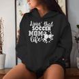 Livin' Thatoccer Mom Life ファニースポーツ 母の日 レディースパーカー 彼女への贈り物
