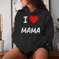 I Love Mama Children Love Heart ベビーチャイルドギフト お母さん レディースパーカー 彼女への贈り物