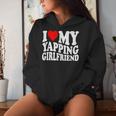 I Love My Yapping Girlfriend レディースパーカー 彼女への贈り物