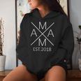 Mama Est 2018 Madre Desde 2018 Mamá 2018 Sudadera con capucha para mujer Regalos para ella
