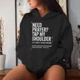 Need Prayer Tap My Shoulder Bible Verse Christian On Back Women Hoodie Gifts for Her Need Prayer Tap My Shoulder Bible Verse Christian On Back Women Hoodie Gifts for Her