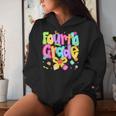 Preppy Fourth Grade Back To School 4Th Grade Teacher Girls Women Hoodie Gifts for Her