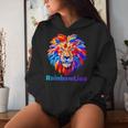 Rainbow Lion レインボー ライオン かっこいい おしゃれ レディースパーカー 彼女への贈り物