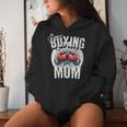 Uper Boxing Mom Guantes De Boxeo Y Boxeadores De Apoyo Cuello Sudadera con capucha para mujer Regalos para ella