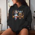 Vikingo Y Unicornio Niños Niñas Hombres Es Niños Y Adultos Sudadera con capucha para mujer Regalos para ella