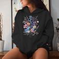 Vintage Flowers Wildflower Graphic Floral Gardening Women Hoodie Gifts for Her