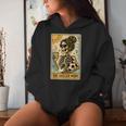 Vintage The Soccer Mom Tarot Card Skeleton Women Hoodie Gifts for Her