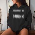 You Might Be Drunk 面白い ヴィンテージ レトロ レディースパーカー 彼女への贈り物