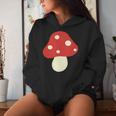 シンプルでキュートなキノコのグラフィック Cute Mushroom レディースパーカー 彼女への贈り物