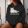 猫と話せます 白猫 しろねこ ネコ おもしろ 面白い かわいい 猫飼い 猫好き 男性 女性 レディースパーカー 彼女への贈り物