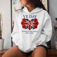 Bandera Del Díae 80 Aniversario 2025 E Day 80-E Day 2025 Cuello Sudadera con capucha para mujer Regalos para ella