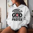 Connect To God The Password Is Prayer Jesus Christian Faith。 レディースパーカー 彼女への贈り物