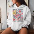 Floral Fight For Those Without Your Privilege Civil Rights Women Hoodie Gifts for Her