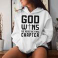 God Wins I 'Ve Read The Final Chapter Christian Faithin God レディースパーカー 彼女への贈り物