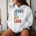 Jesus Is My Lord – Christian Faithintage Graphic レディースパーカー 彼女への贈り物