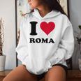 I Love Roma レディースパーカー 彼女への贈り物