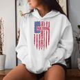 One Nation Under God American Flag Patriotic Christian Women Hoodie Gifts for Her