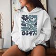 Vintage Retro 8647 Subtle Anti Trump 86 47 Floral Boho Style Women Hoodie Gifts for Her