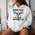 ドローン パイロット If I Duck Youhould Too ドローン フライングドローン Rc レディースパーカー 彼女への贈り物