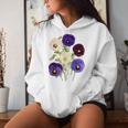 ヴィンテージ パンジー 花 ガーデニング パンジー 恋人 レディースパーカー 彼女への贈り物
