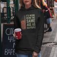 It's Weird Being The Same Age As Old People American Flag Women Hoodie Unique Gifts