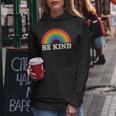 Lgbtq Be Kind Pocket Gay Pride Lgbt Ally Rainbowintage レディースパーカー 面白い贈り物