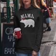 Mama Bear Xmas Buffalo Plaid Lights Matching Family Pajama レディースパーカー 面白い贈り物