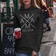 Mama Est 2018 Madre Desde 2018 Mamá 2018 Sudadera con capucha para mujer Regalos divertidos