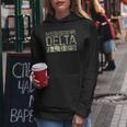 Mississippi Delta Blues Intage Retro Envejecida Sudadera con capucha para mujer Regalos divertidos