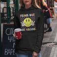Peace Out First Grade Cute Groovy Last Day Of 1St Grade Women Hoodie Personalized Gifts
