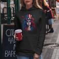 Sugar Skull 4Th Of July American Flag Skeleton Women Women Hoodie Unique Gifts