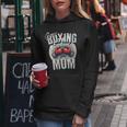 Uper Boxing Mom Guantes De Boxeo Y Boxeadores De Apoyo Cuello Sudadera con capucha para mujer Regalos divertidos