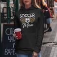 Women'soccer Mom Mother Leopardoccer Mom With-Neck Kapuzenpullover für Damen Lustige Geschenke