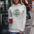 Color Our World Summer Reading 2025 Boho Wildflower Book Women Hoodie Unique Gifts