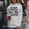 God Wins I 'Ve Read The Final Chapter Christian Faithin God レディースパーカー 面白い贈り物