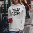 Livin' Thatoccer Mom Life ファニースポーツ 母の日 長袖tシャツ レディースパーカー 面白い贈り物