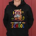 100Th Days Ofchool Owls 鳥 学生 100日間の学校 レディースパーカー