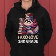 I Axo Love 2Nd Grade Axolotl 新学期読書 レディースパーカー