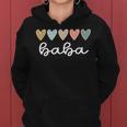 Baba Hearts Baba Grandma Baba Grandmother Small Black Women Hoodie
