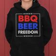 Bbq Beer Freedom シャツ レディースパーカー